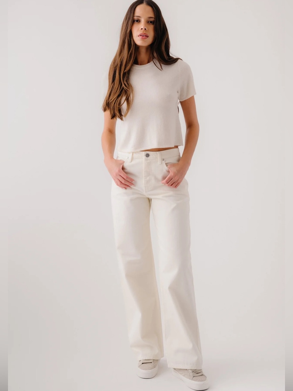 SABLYN SAMMY DYED RELAXED STRAIGHT LEG | GARDENIA OFF WHITE/IVORY 26